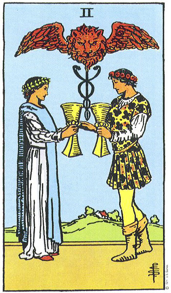 Two of Cups — Suit of Cups