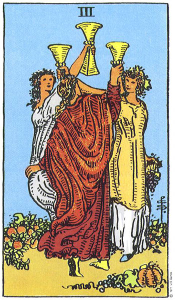 Three of Cups — Suit of Cups