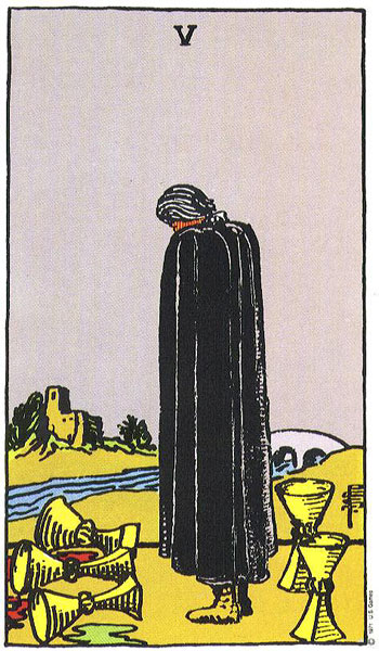 Five of Cups — Suit of Cups