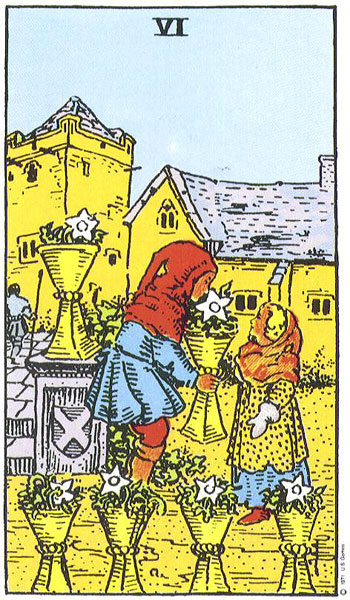 Six of Cups — Suit of Cups