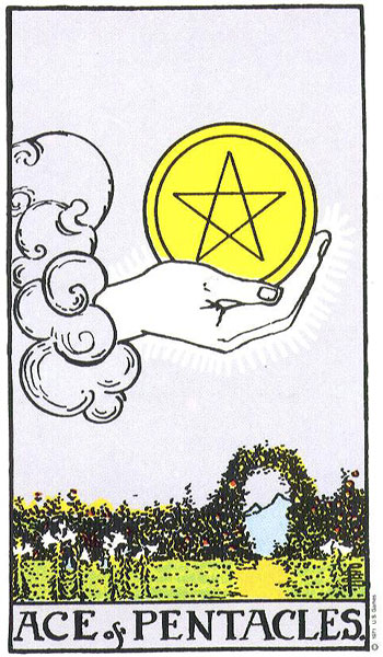 Ace of Pentacles — Suit of Pentacles