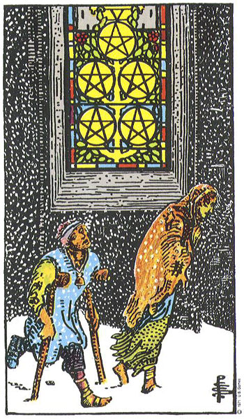 Five of Pentacles — Suit of Pentacles