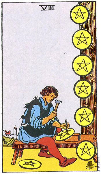 Eight of Pentacles — Suit of Pentacles