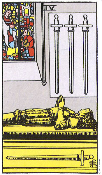 Four of Swords — Suit of Swords