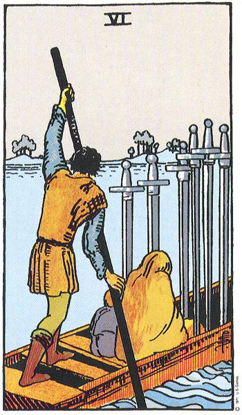 Six of Swords — Suit of Swords