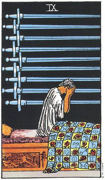 Nine of Swords — Suit of Swords
