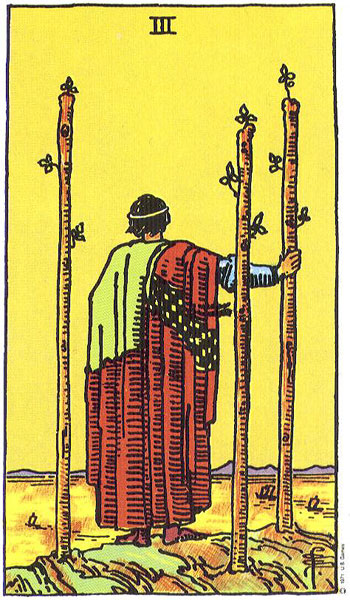 Three of Wands — Suit of Wands