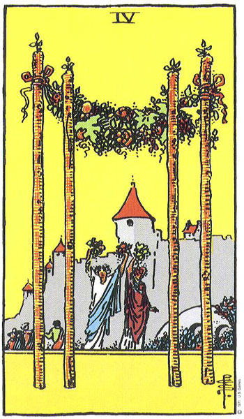 Four of Wands — Suit of Wands