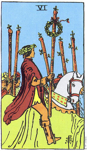 Six of Wands — Suit of Wands