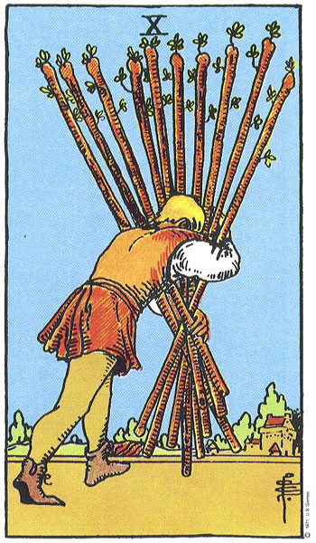 Ten of Wands — Suit of Wands
